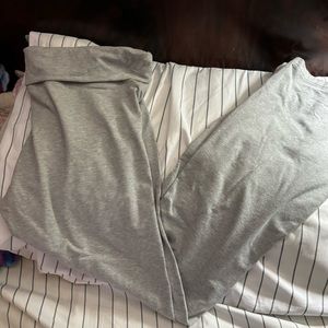 VS PINK FOLD OVER FLARE YOGA PANTS-XL